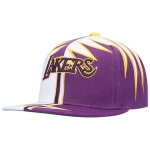Los Angeles Lakers Mitchell & Ness Shockwave Snapback Hat Cap LA NBA - Brand New